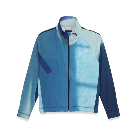 Theory Kick Pool Print Turner Shell Jacket windbreaker Size S/P - Picture 1 of 5